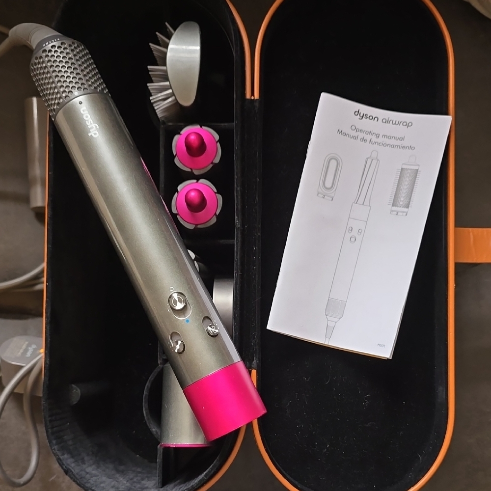 Dyson Airwrap Complete Styler - Silver with Pink Accents